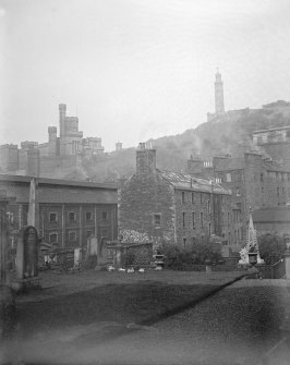 View of Calton Hill from Canongate Church.