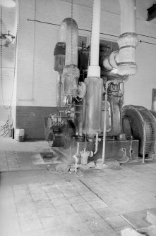 Interior
View showing part of 250 kw Belliss and Morcom and Bruce Peebles alternator set