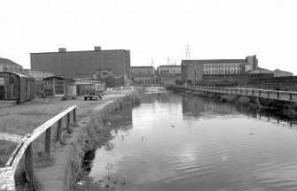 General view looking SE along top of aqueducts from Baird's Brae showing Glasgow Branch