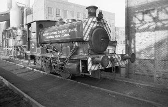 View from ESE showing SSEB 'Clydesmill number 3' at Clydesmill Power Station