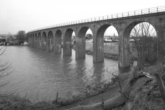 View of the W side if the viaduct from the SW. Digital image of E/22003.