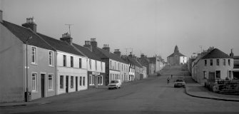 Main Street, Bowmore, Islay.
View of East side from North West.