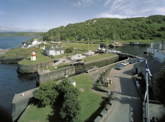 Crinan Canal, Crinan Basin.
View from North West.