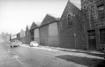 View from SW showing WNW front of workshops