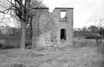 View from SSW showing remains of SSW front of stables