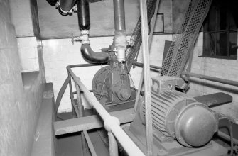 Interior
View of retort house showing Reader steam engine