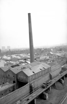 View looking ESE from retort house showing main destructor building of refuse destructor