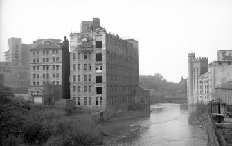 View from NE showing ENE front and part of NNW front of Regent Mills with part of Scotstoun Mills on right