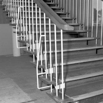 Turnhouse Airport, interior. Detail of staircase.