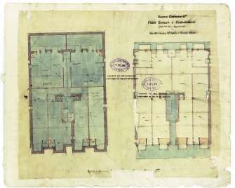 Shops & Offices for Hendry McGrady & Robert Keith.
Digital image of recto: lower floor plans.
