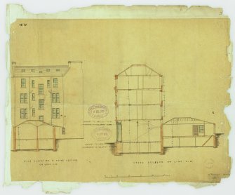 Murraygate, Shops & Houses for Robert Laing.
Digital image of recto: back elevation & section.