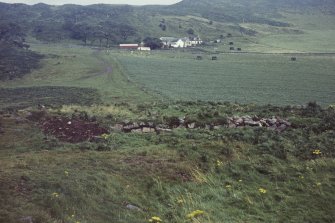 Copy of colour slide showing detail of inner face of rampart walling, Dunagoil, Bute
NMRS Survey of Private Collection 
Digital Image Only