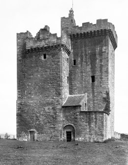 Clackmannan Tower. General view from the South-West of Tower.