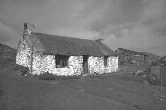 Coll, Sorisdale, Cottages.
General view of thatched cottage from South-East.