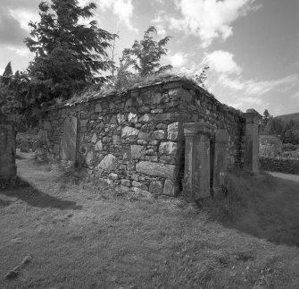 Killevin Burial-ground.
Mausoleum. South wall.