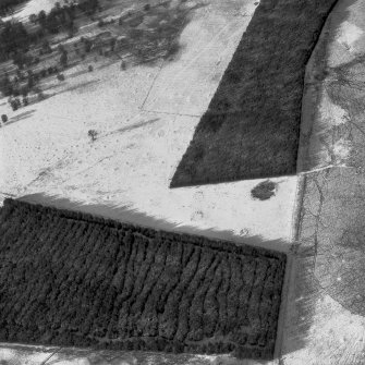 Aerial view of hut-circles and field system.  Digital image of A 72466.