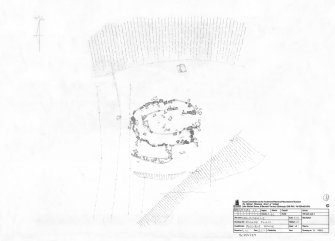 RCAHMS survey drawing; plan of possible house at Rubh' an Tangaird, Isle of Eigg.