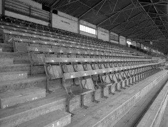 Perth, Dunkeld Road, Muirton Park Stadium.
View of seating.
Digital image of B 14295.