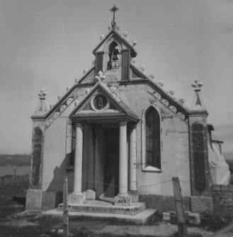 Scanned image of view of the Italian Chapel. Lamb Holm.