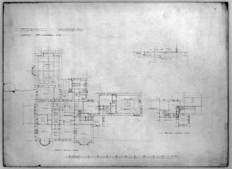 House in the grounds of Stoneyhill for J K Ballantyne, plan of first and second floor.
Scanned image of E 21286 P.