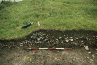 Copy of colour slide showing view of excavations at Cullykhan, Castle Point, Troup, Banffshire
NMRS Survey of Private Collection
Digital Image only
