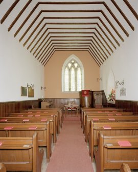 View of interior, looking E.