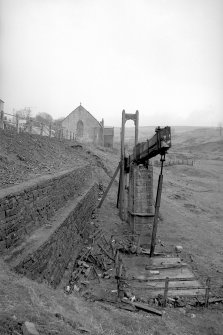 View from NW showing NW front of beam engine with church in background