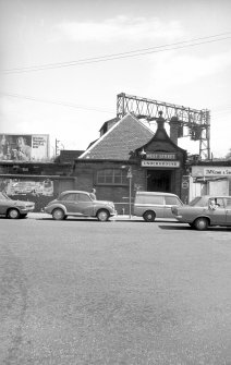 View from WNW showing WNW front of booking office