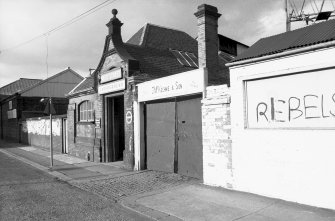 View from SW showing WNW front of booking office