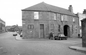 View from SSW showing block on corner of Wellgate and Stobcross (may formerly have been part of Westburn Works and is now main office block for foundry).