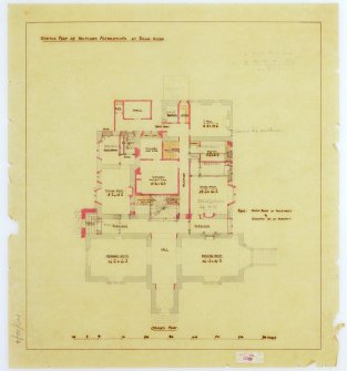 Proposed alterations of ground floor plan. (W L Carruthers)