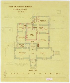 Proposed alterations of ground floor plan, (W L Carruthers)
