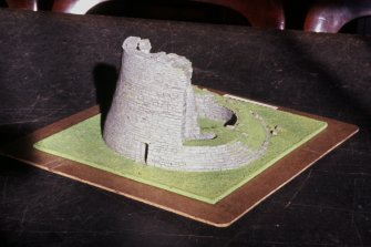 Copy of colour slide showing cut away model of Broch at Dun Telve Inverness; model in Paisley Museum
NMRS Survey of Private Collection
Digital Image only