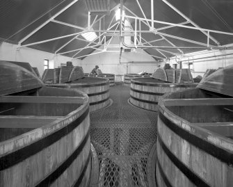 Tun Room: view from east at upper level of wooden washbacks.
Digital image of C 15882.