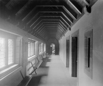 Interior - view of passage linking church halls to church
