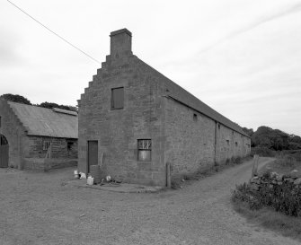 View from N wing of steading from NE, with granary on upper-floor level
Digital image of C 61451