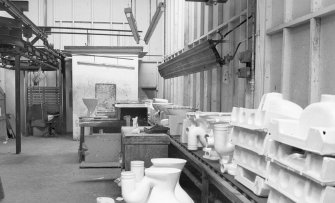 Interior
View of inspection area west end of kilns
Digital image of B 9428
