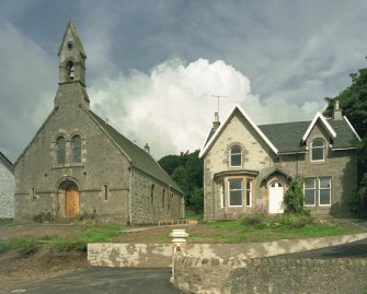 View of church and adjacent manse from SE