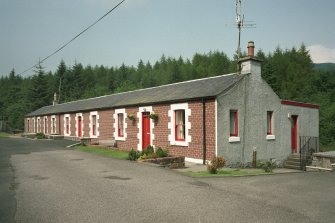 Furnace, Loch Fyne Powder Works, cottages.
General view from South-West of power mill cottages.