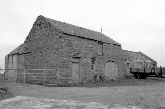 Scar Steading: View of cart shed, carriage house and stables from W.
Digital image of D 3365