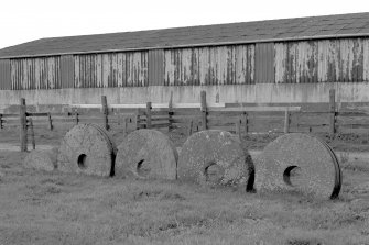 Scar Steading: View of mill stones from SE.
Digital image of D 3369