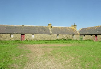 View of byre and workshop at E side of courtyard from SW.
Digital image of D 23615 CN