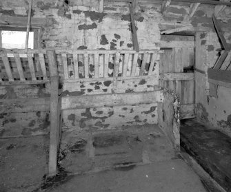 Detail of calf stall on S wall of byre, byre located next to Grieve's (overseer's) house and workshop.
Digital image of D 3432