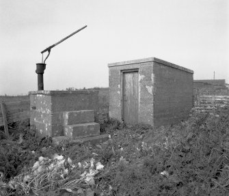 View of pump house and hand pump from S.
Digital image of D 3410