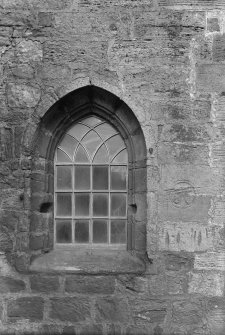Crail, Parish Church.
View of window on west end of south aisle.
