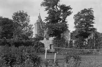 View of Church from grounds of Denburn House
