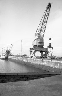 View from ENE showing coaling crane on N side of dock