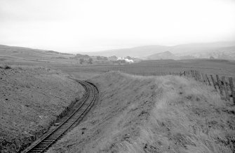 Distant view looking ESE from Minnivey showing mine