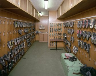 View of boot room at Celtic Park stadium, Glasgow.
Digital image of B 55435