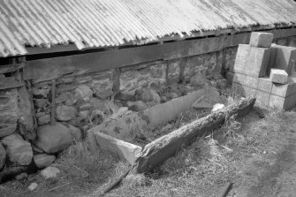 Detail of flagstone drinking trough next to covered dipping shed
Photographic print filed in MS/744/106
Digital image of D 4018/5